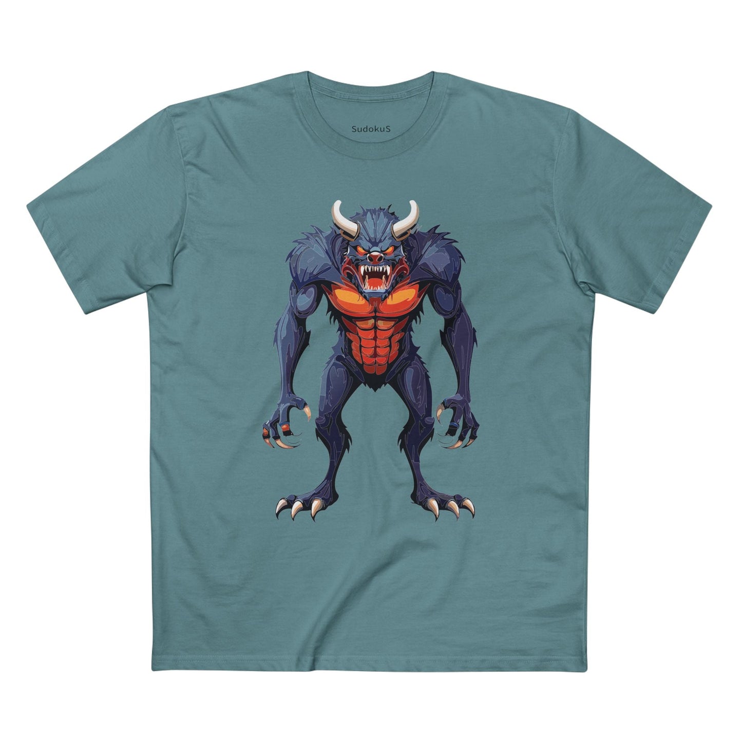 Cartoon Monsters Graphic Unisex 100 Cotton Staple Tee 11
