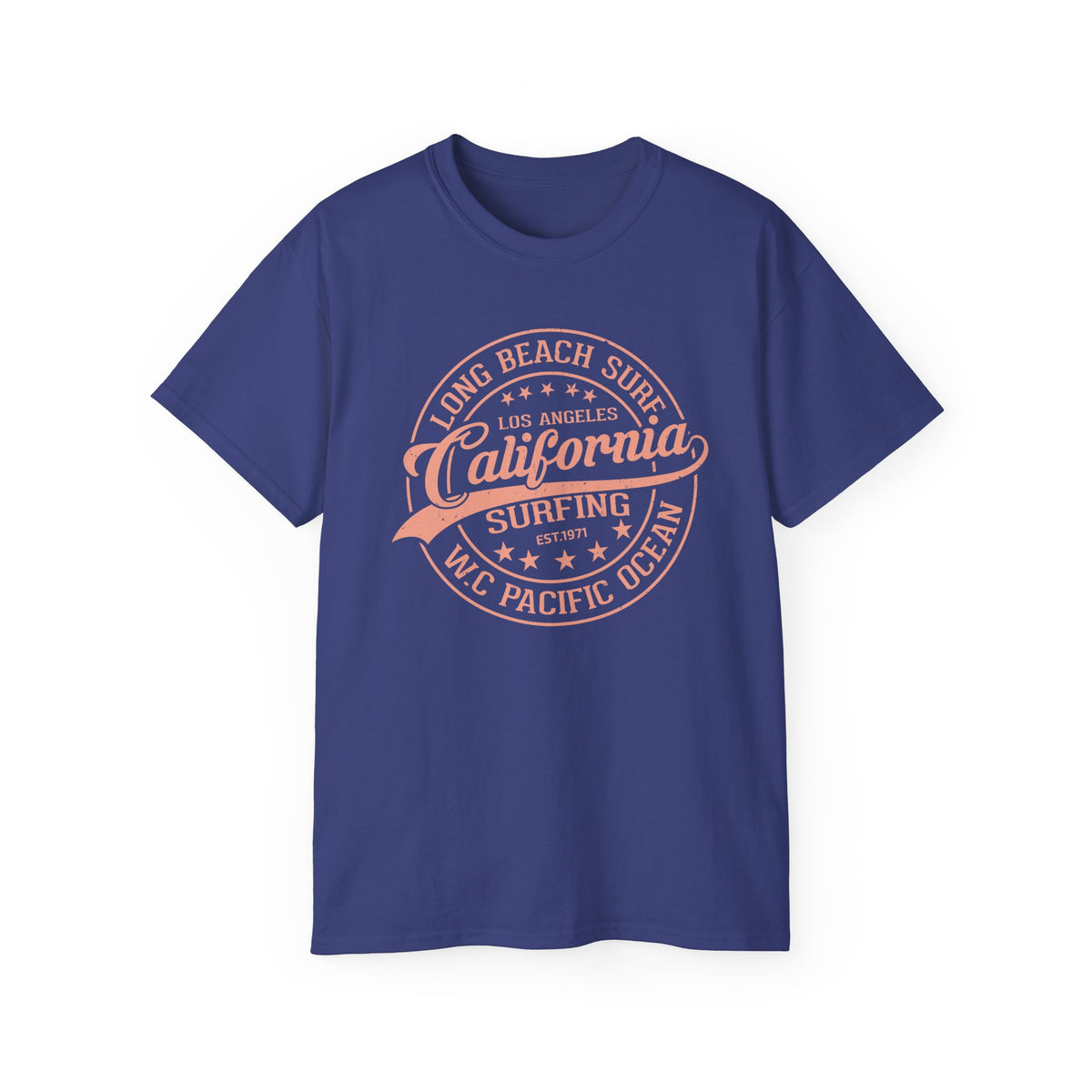 California Surfing Logo T-Shirt | Long Beach Pacific Ocean Tee