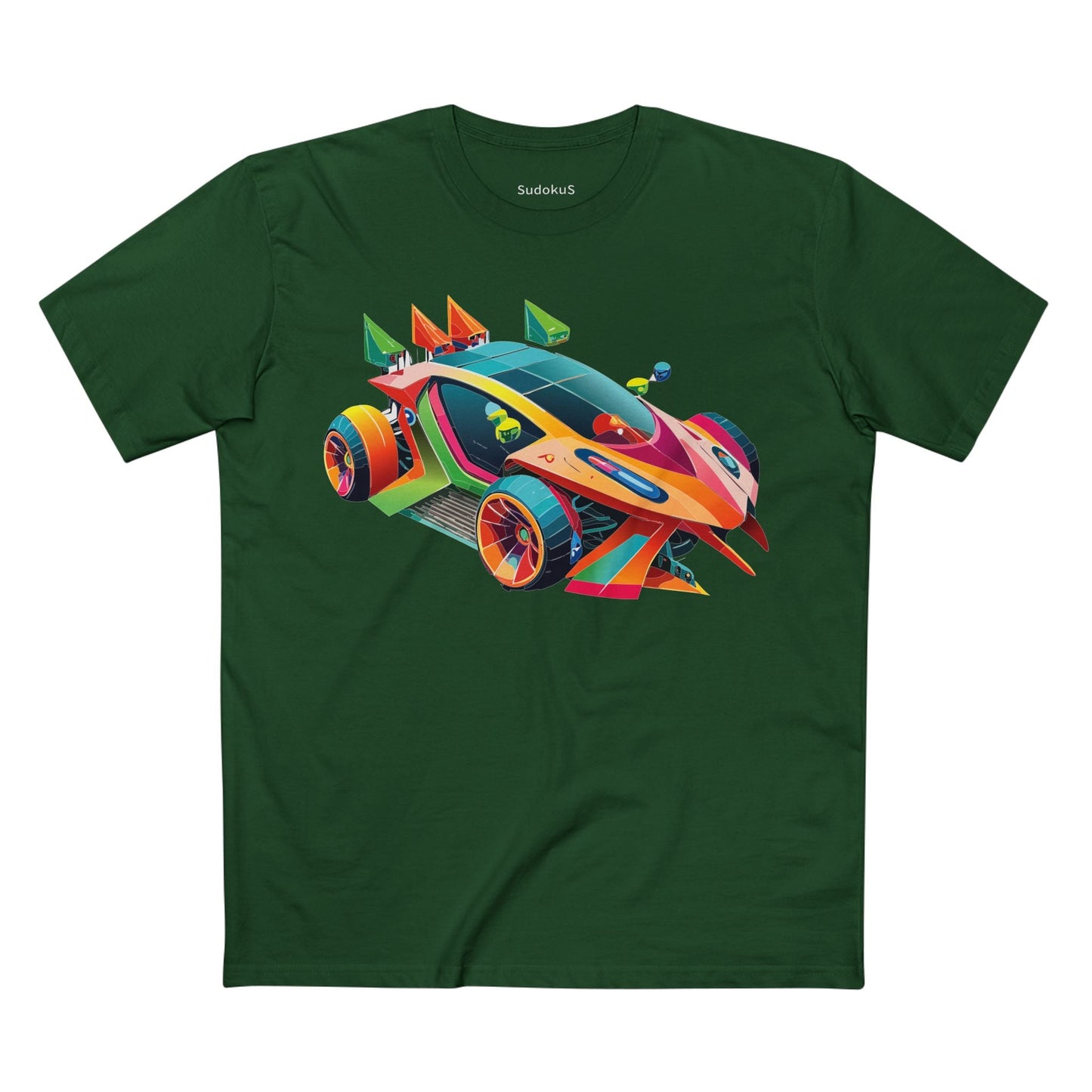 Car Graphic Unisex 100 Cotton Staple Tee 25