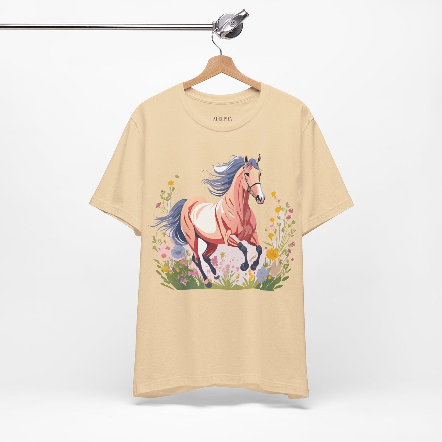 Horse Graphic Unisex 100 Cotton Vintage Animal Art T-Shirt 9