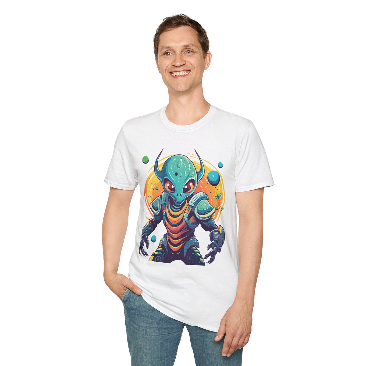 Alien Cosmos Graphic Tee Gildan Unisex 100 Cotton Tee Shirt a10