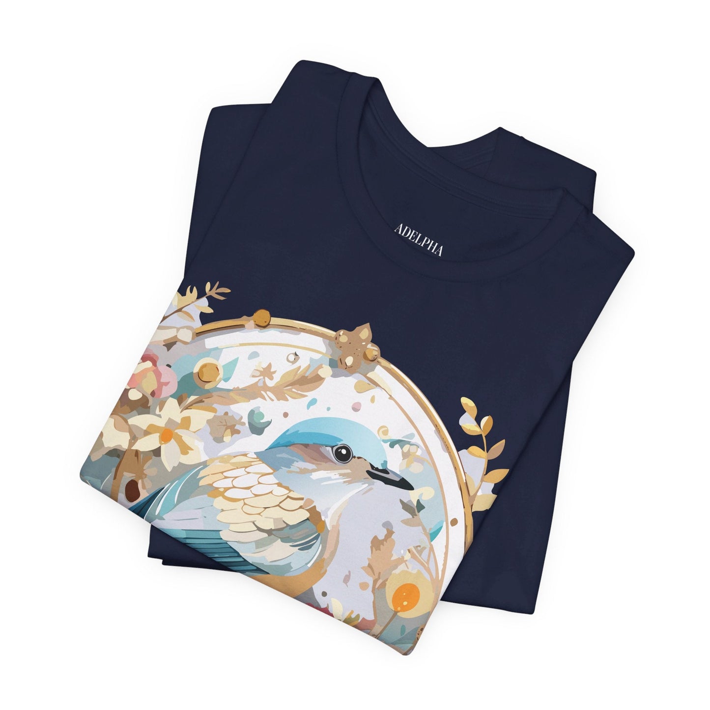 Adelpha Medallion Graphic Tee Unisex Jersey Short Sleeve Vintage Art Design Shirt