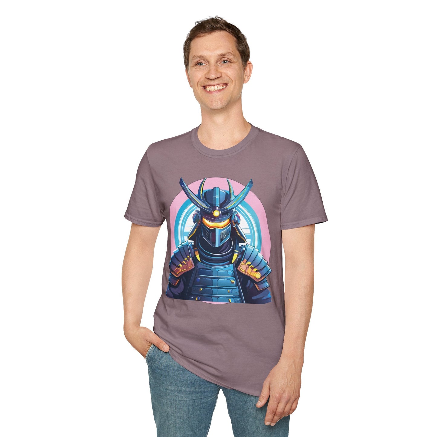 Samurai Shirt Unisex Gildan Softstyle 64000 Tee 100 Percent Ring Spun Cotton Breathable Lightweight