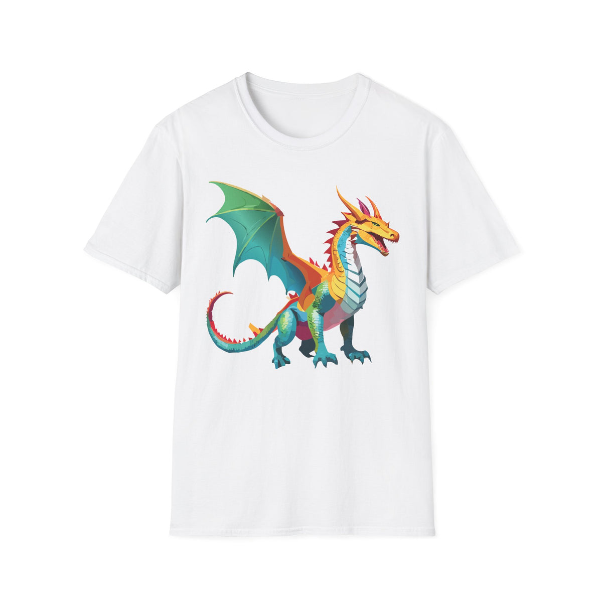 Dragon Graphic Tee Gildan Unisex 100 Cotton Tee Shirt with Animals m17