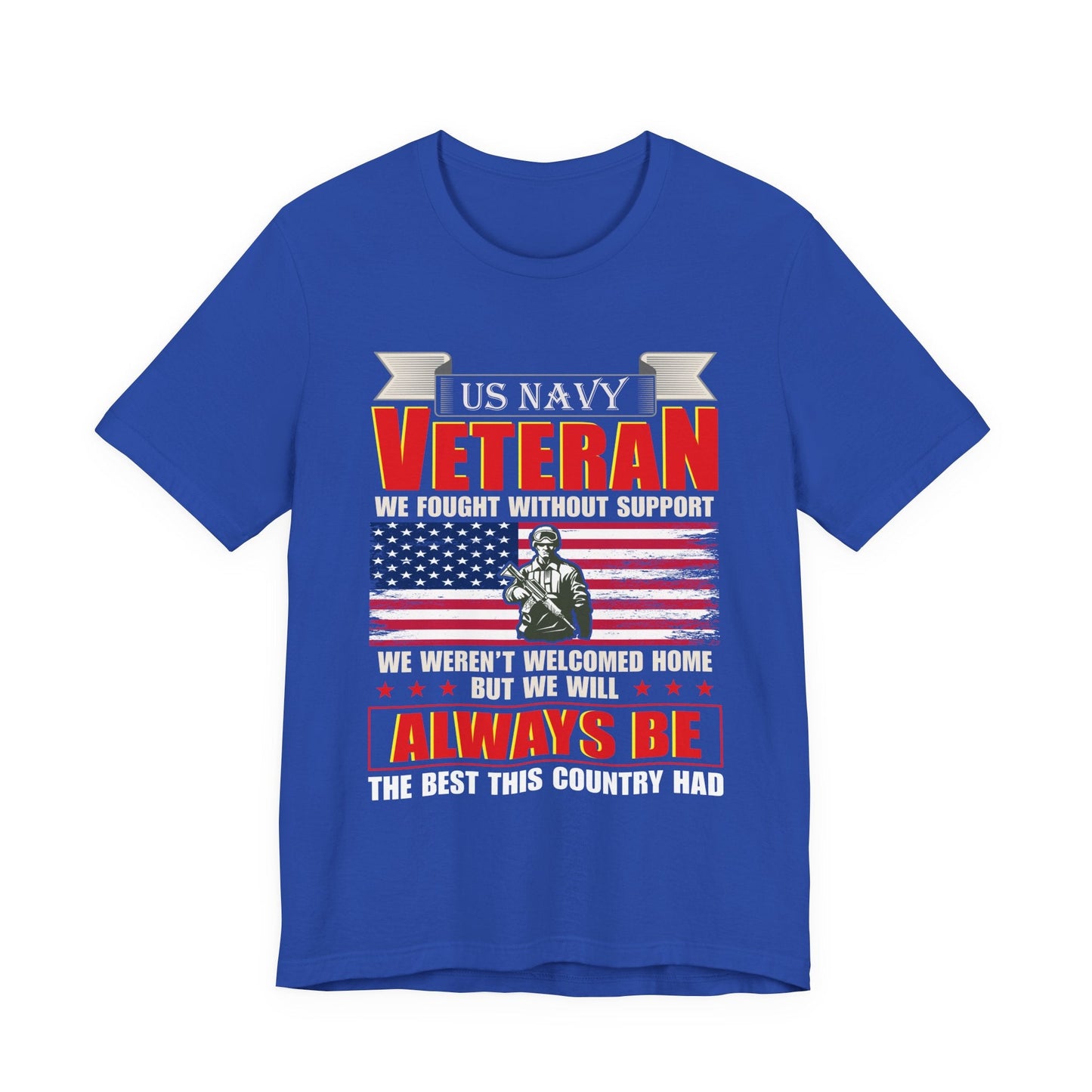 Army Veteran Patriotic Graphic Design Unisex Cotton T-Shirt v42