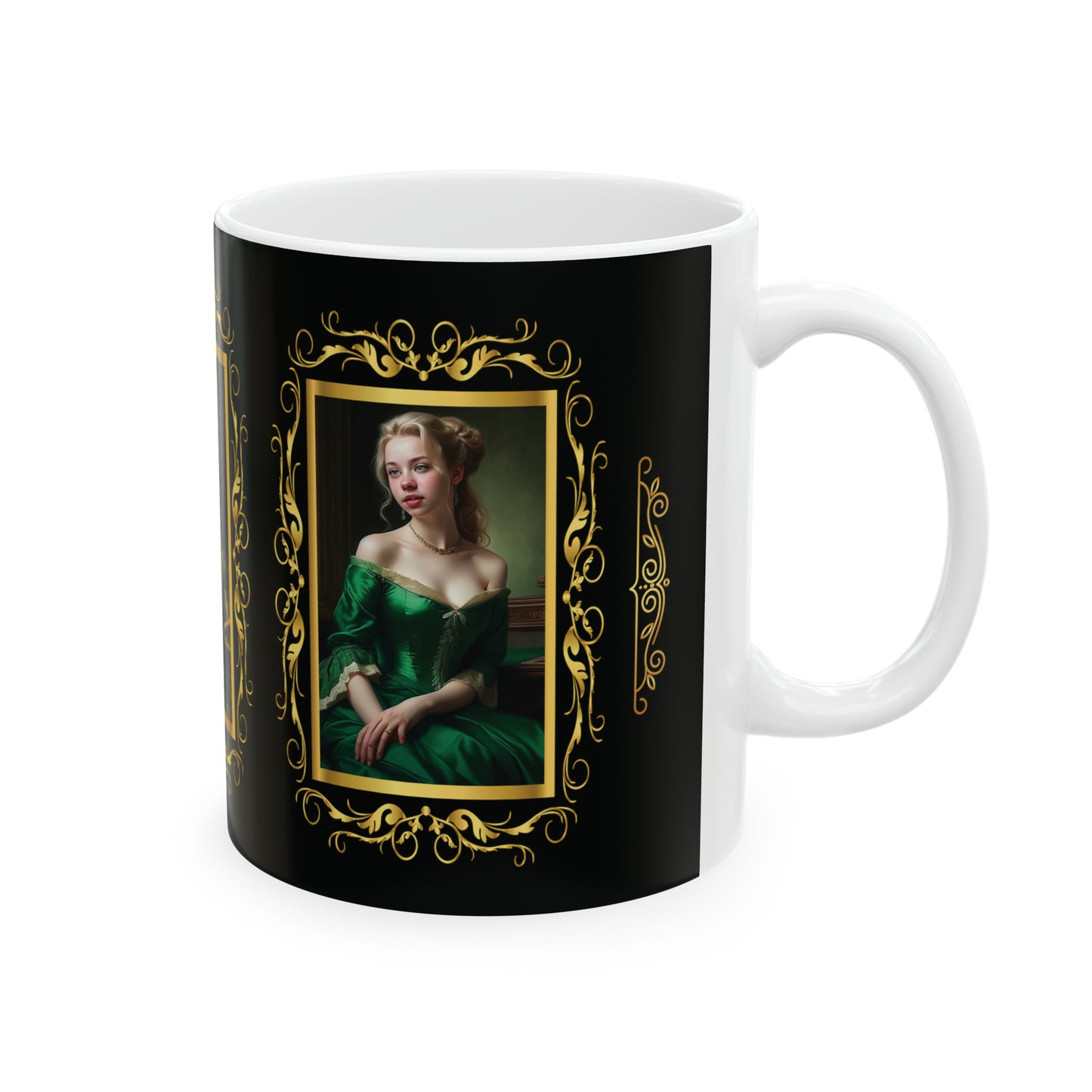 Tasse à café et à thé avec portraits antiques