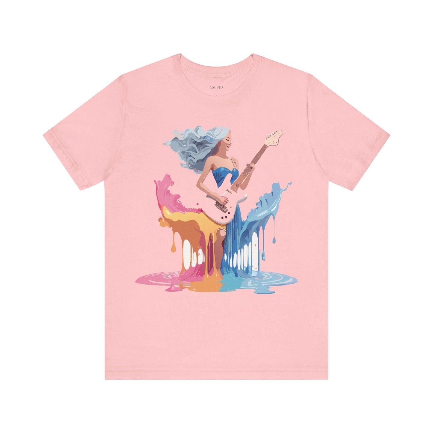 Music Graphic Tee Unisex Short Sleeve Shirt With Vintage Inspired Artwork From Adelpha
