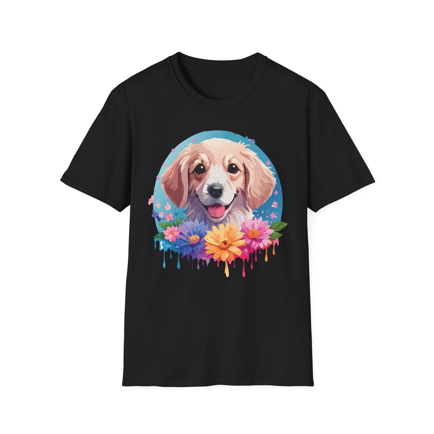 Unisex Dog Shirt Animal Tee Gildan Softstyle 64000 100 Percent Cotton