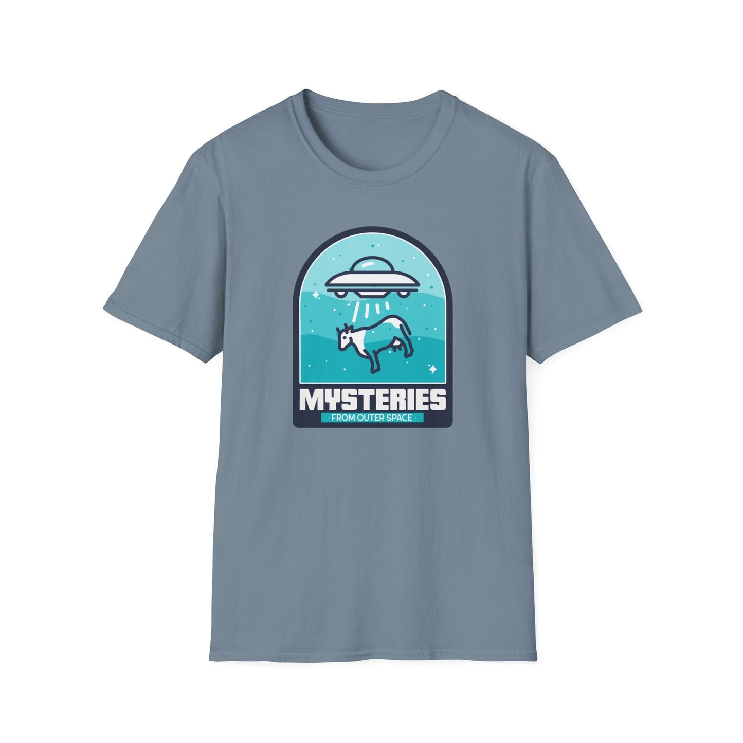 Mysteries UFO Abduction TShirt  Retro Alien Space Graphic Tee