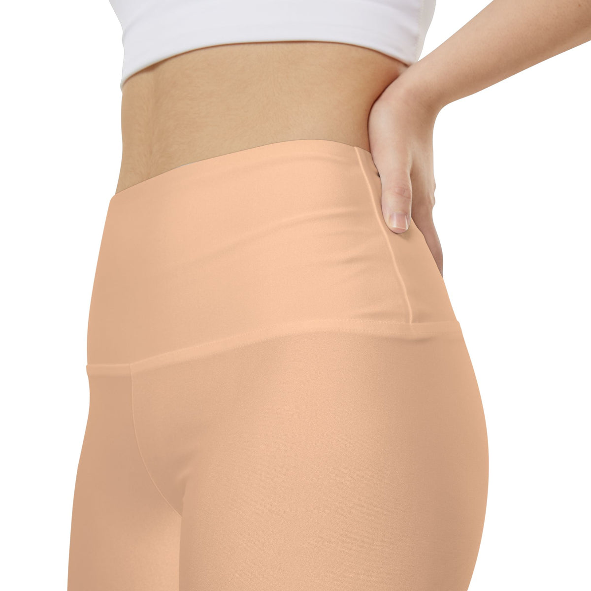 Peach Glow Peach High-Waist Workout Bike Shorts