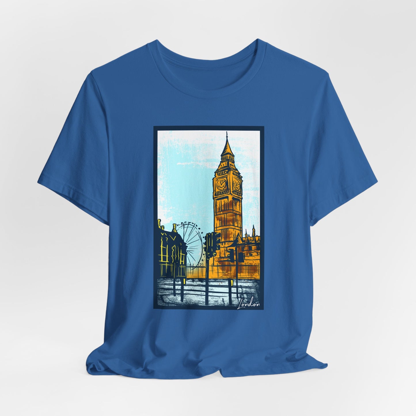 Retro Poster London Graphic Design Tee, London Shirt, Vintage Tees, Art Design T-Shirt, Graphic Tee, Retro Art Shirts