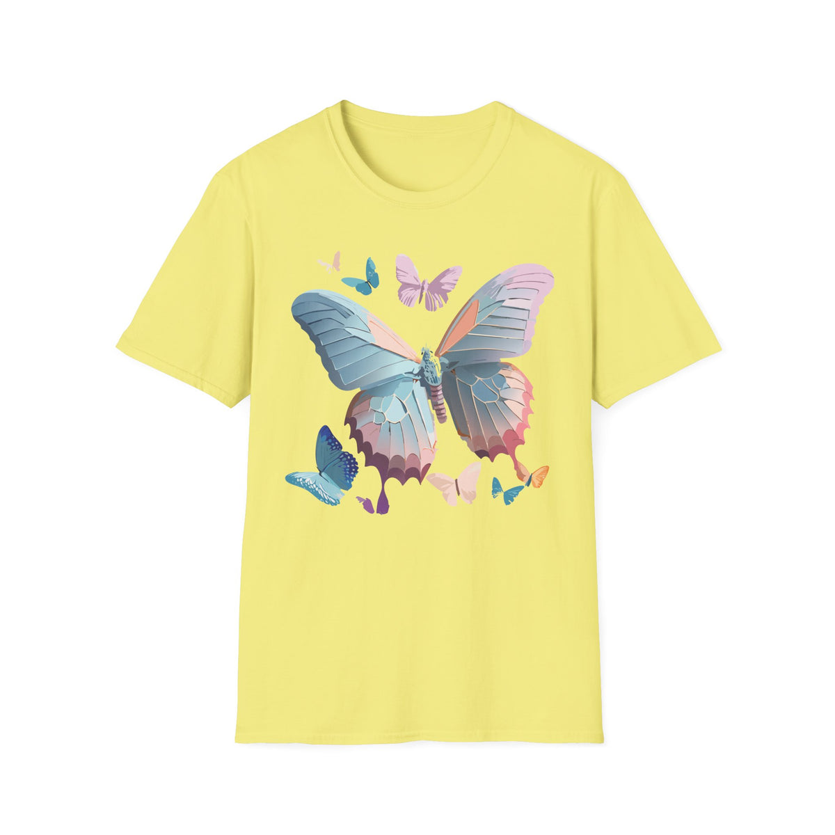 Butterfly Watercolor Tee — Pastel Wings Graphic Tee Unisex 100 Cotton Gildan T-Shirt