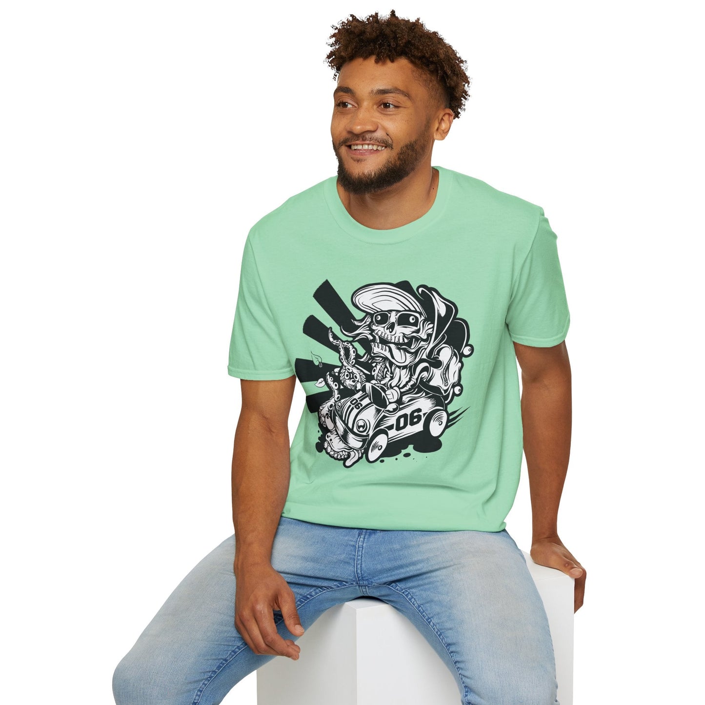 Cartoon Animation T Shirt Unisex Softstyle 64000 Cotton Tee With Fun Art Design Graphics