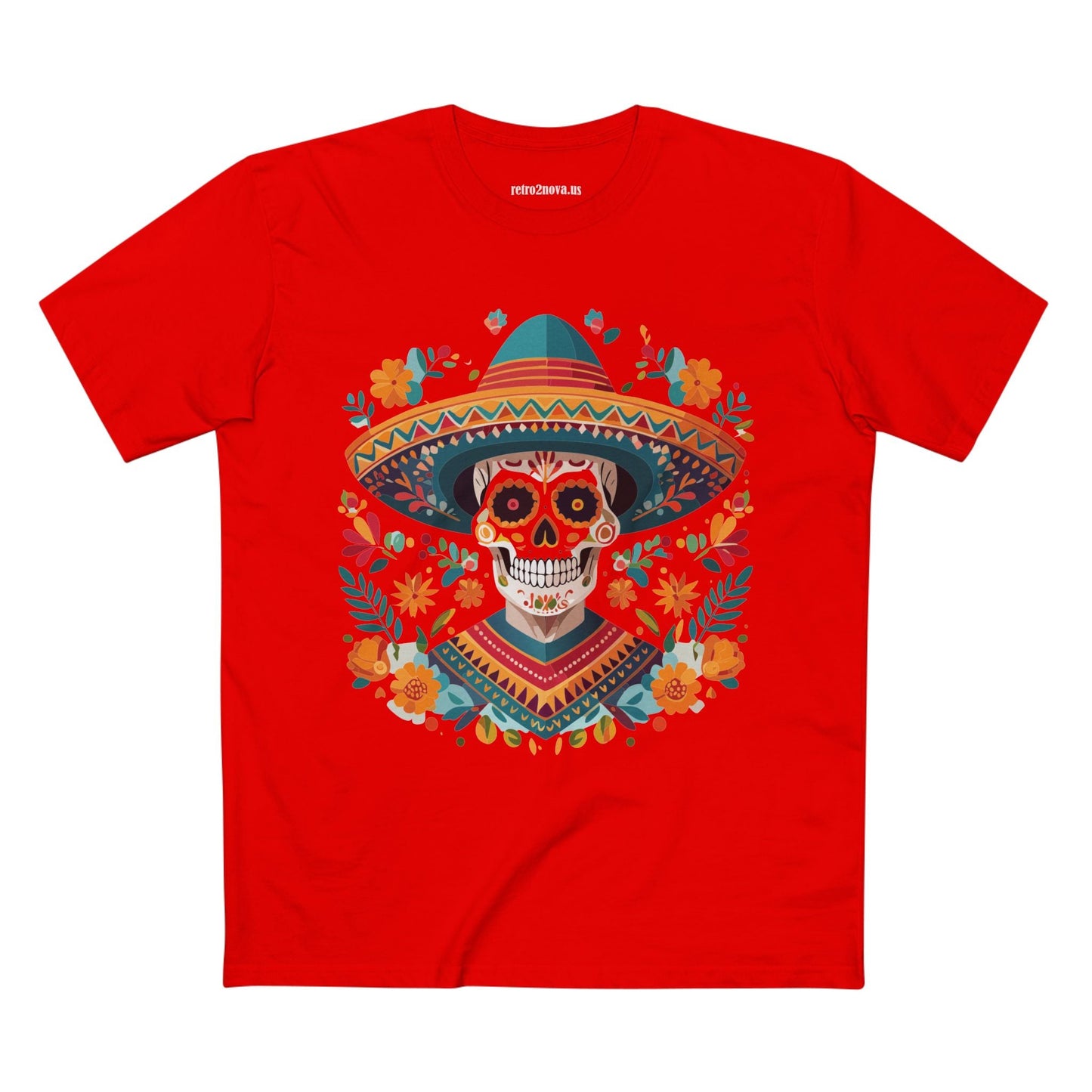 Skull Shirt Skeleton Tee Unisex Premium Cotton Art Design SS 40 Retro2Nova Collection