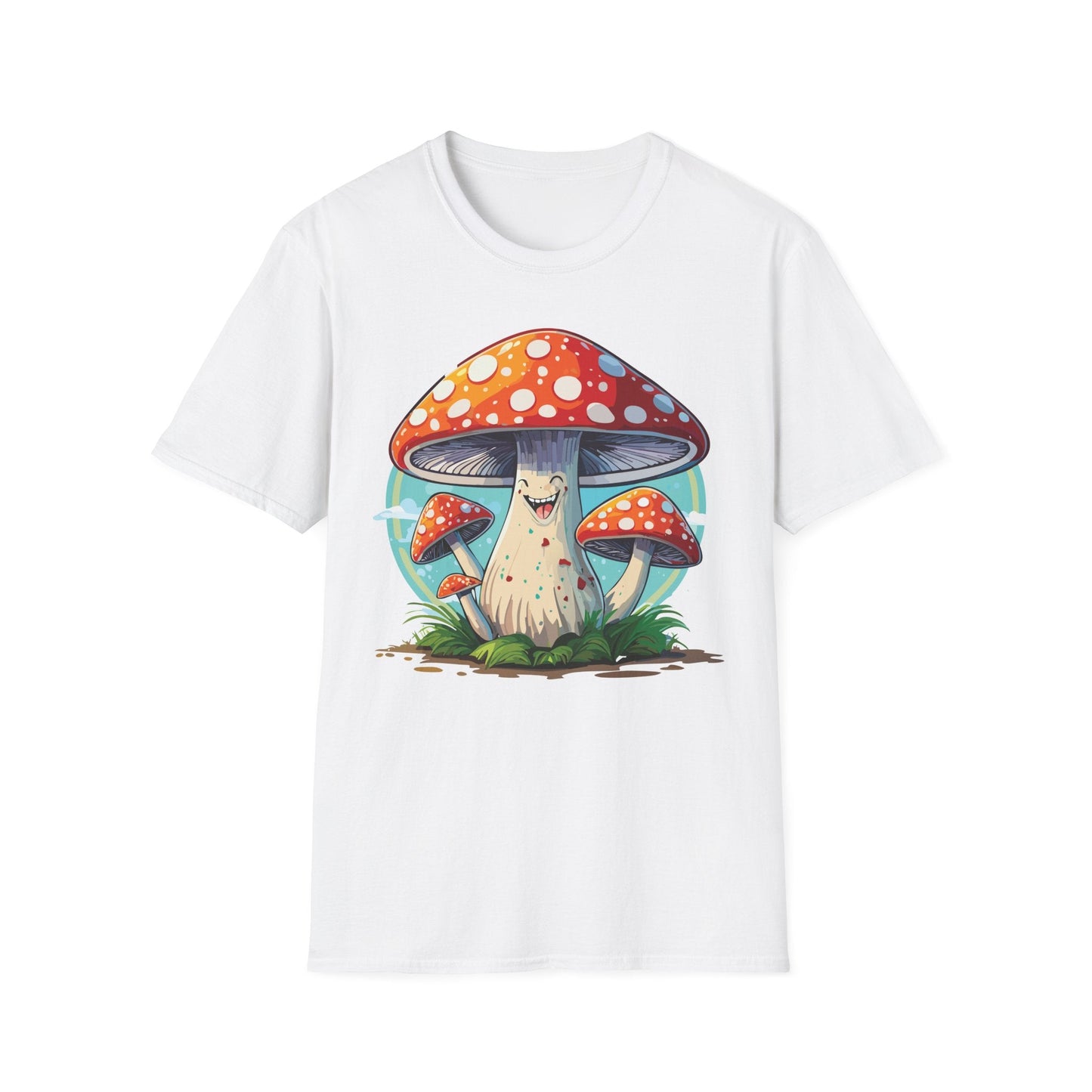 Mashroom Tee Shirt Unisex Funny Mashroom Design Softstyle Cotton Tee For Everyday Comfort
