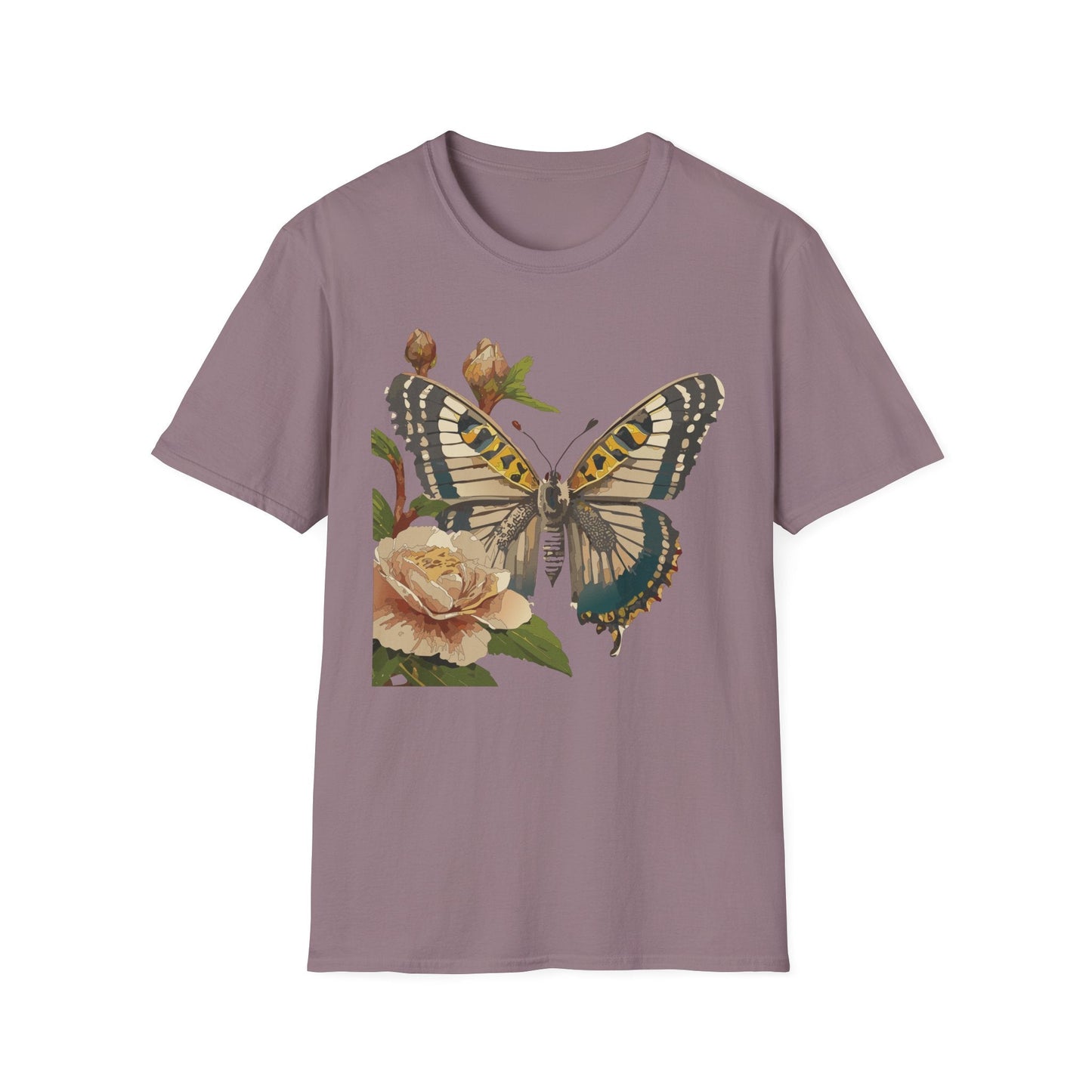 Butterfly Shirt Unisex T Shirt Monarch Butterfly Gildan Softstyle 64000 Cotton Tee