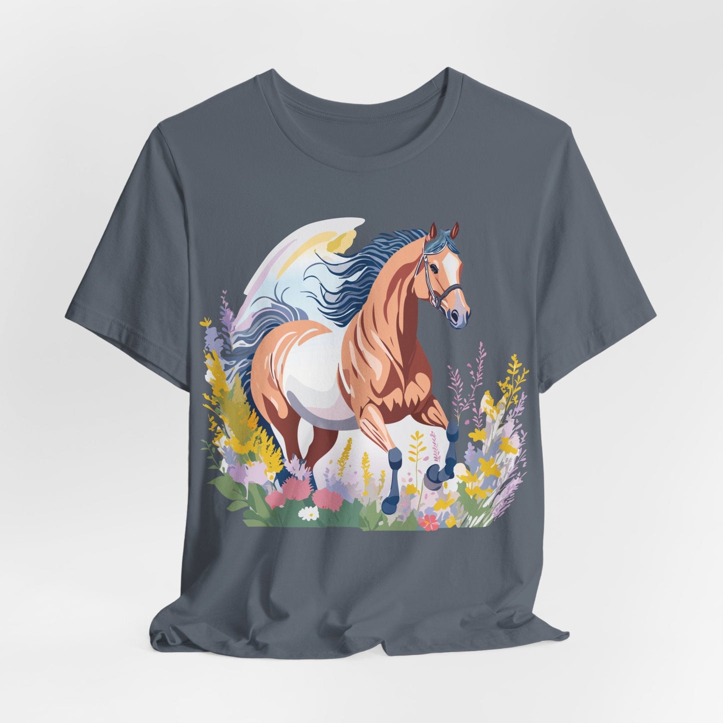 Horse Graphic Unisex 100 Cotton Vintage Animal Art T-Shirt 4
