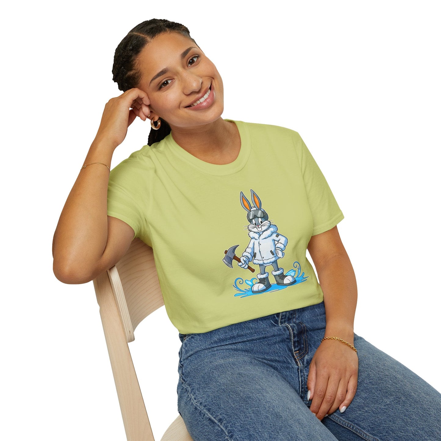 Bugs Bunny T Shirt Unisex Cartoon Animation Graphic Tee Softstyle Short Sleeve By Gildan 64000