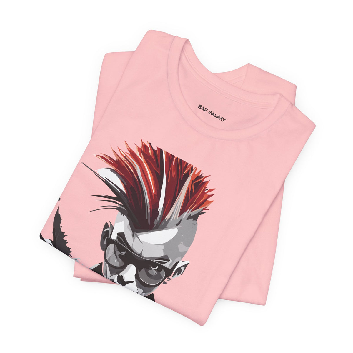 Punk Rock Graphic Unisex Cotton Bella+Canvas Tee with Art Design b35