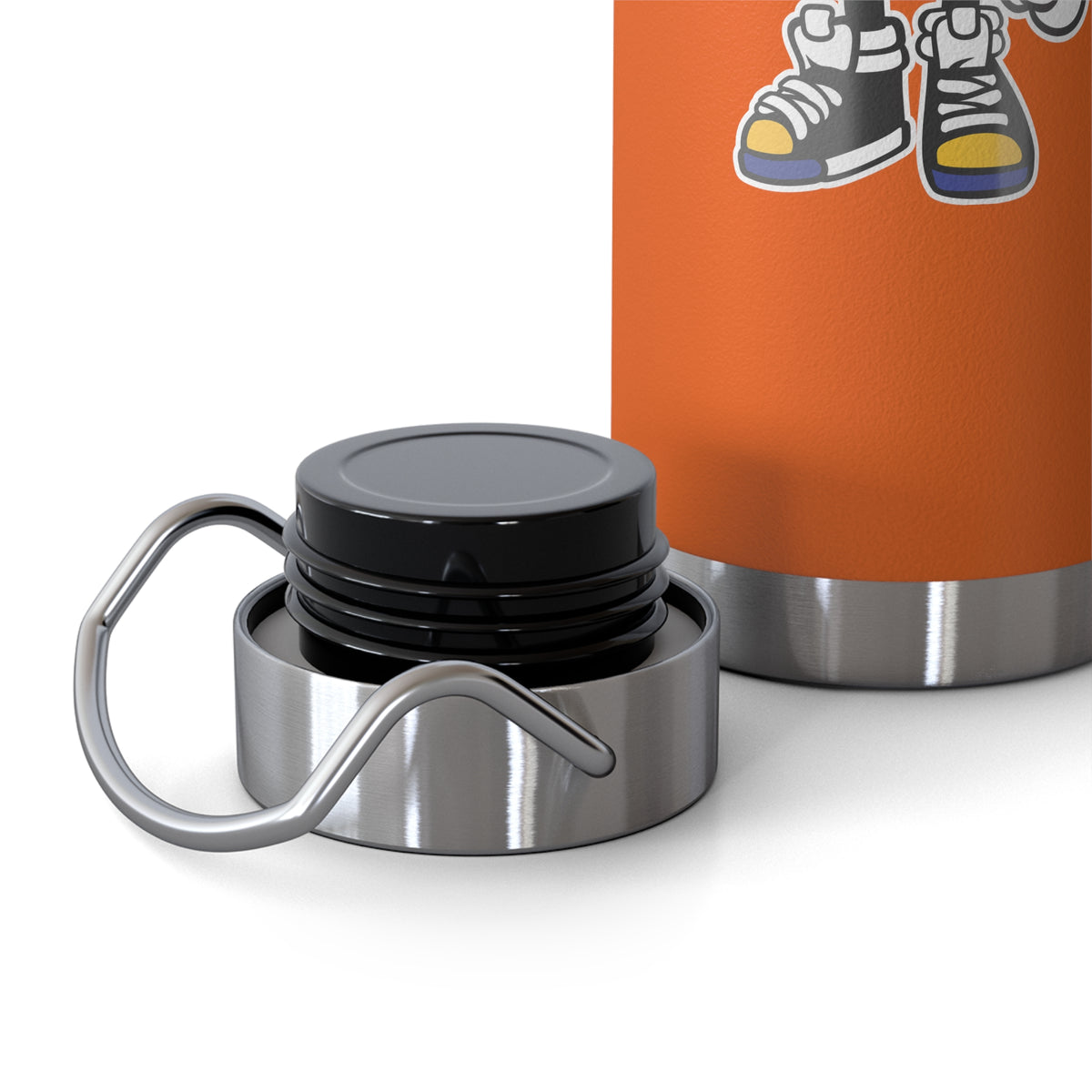22oz Copper Insulated Water Bottle with Cartoon Design - CV47