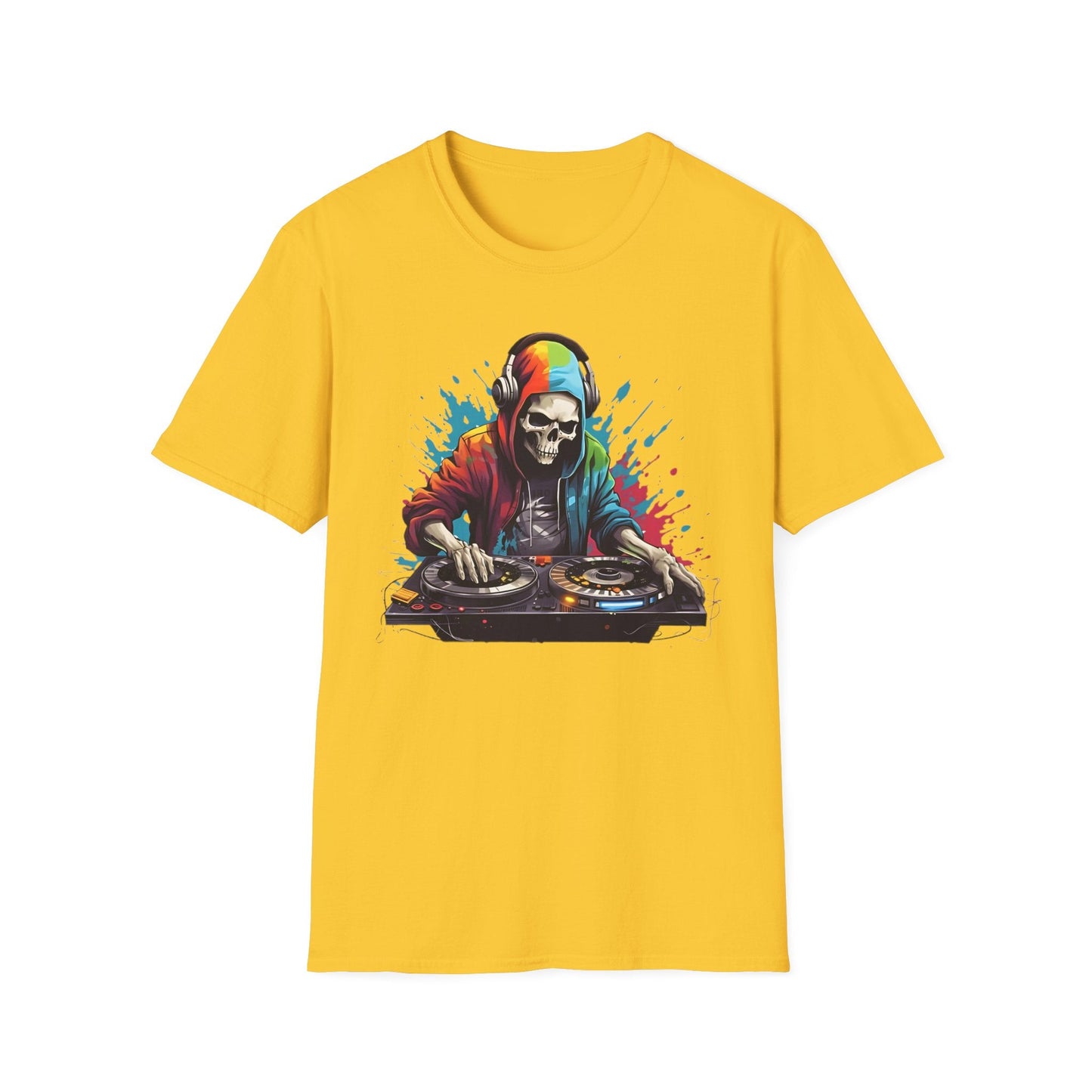 Skull T Shirt Unisex Skeleton Tee 100 Cotton Softstyle Gildan 64000 Graphic Tee Artwork