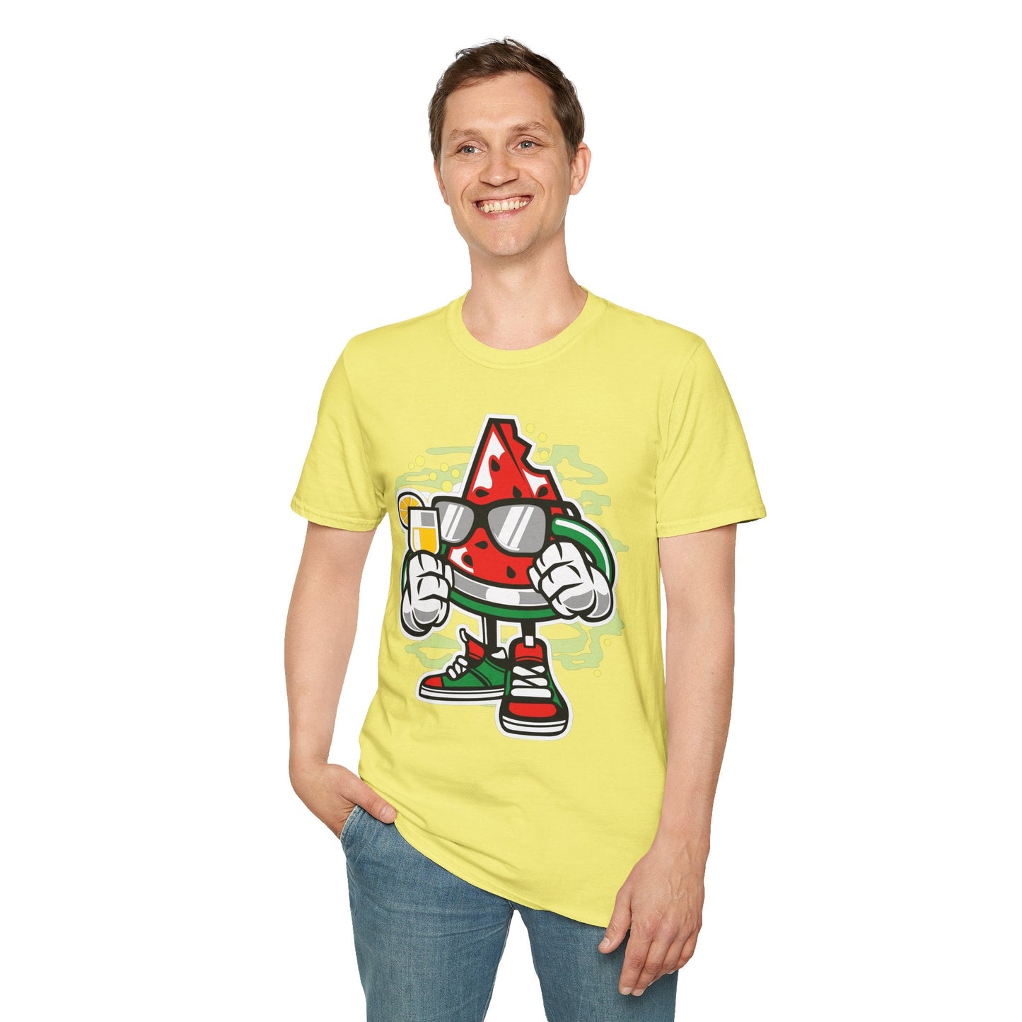 Cartoon T Shirt Animation T Shirt Funny Tee Shirt Unisex Gildan Softstyle 64000 Artwork