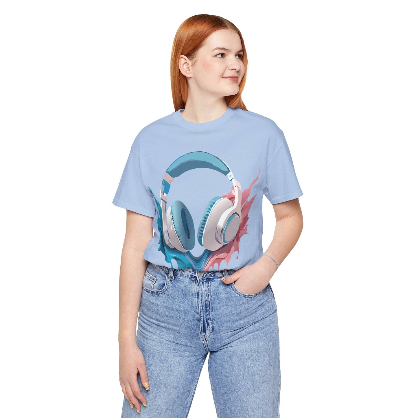 Music Graphic Unisex 100 Cotton Vintage Art with Musical Elements Tee 92