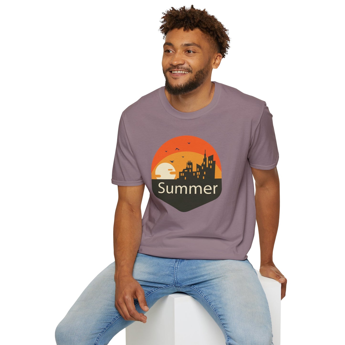 Summer T-Shirt, Summer Design Shirts, Art Tee Shirt with Summer Design - 6