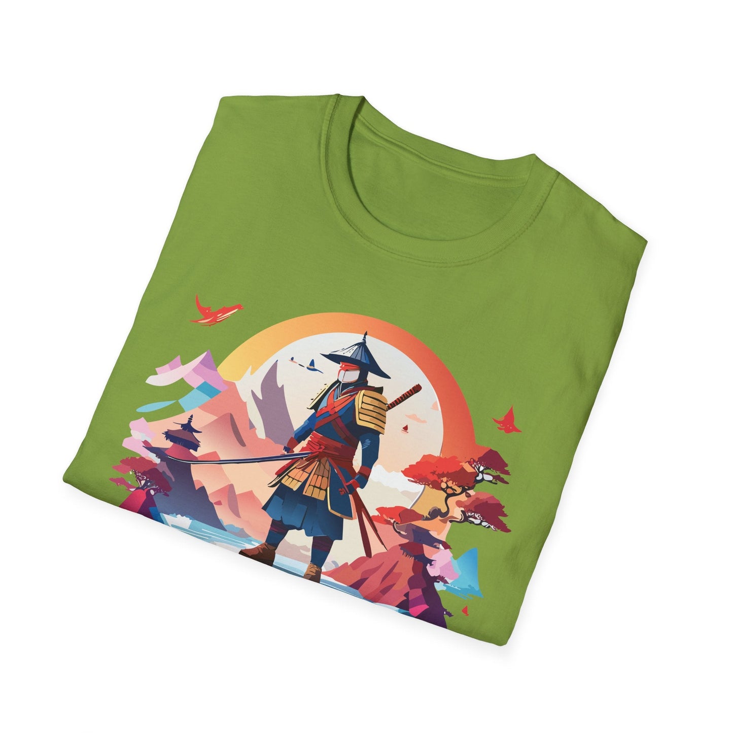 Samurai Shirt Unisex Softstyle Tee 100 Percent Ring Spun Cotton Short Sleeve T Shirt Comfort Fit