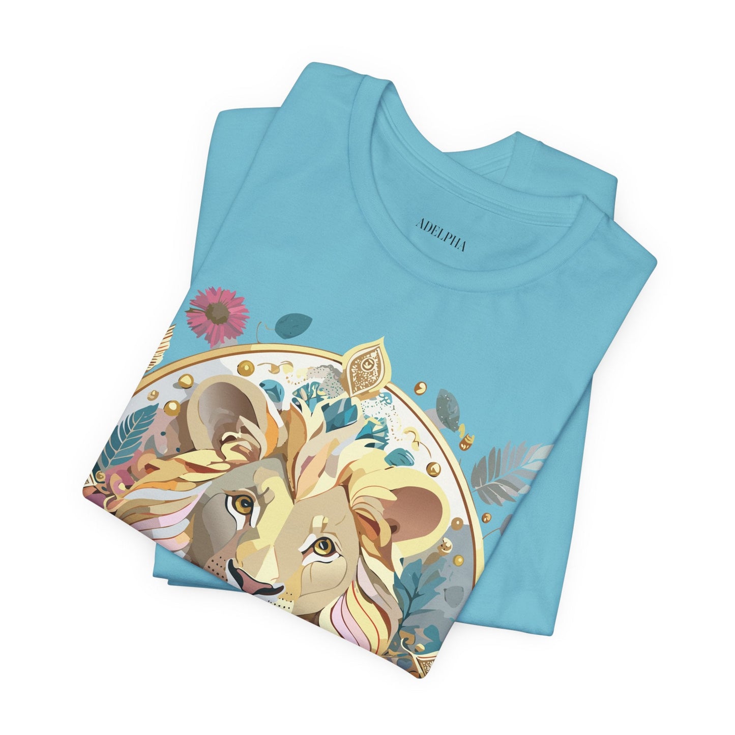 Medallion Graphic Unisex 100 Cotton Vintage Animal Medal Artwork Tee 64