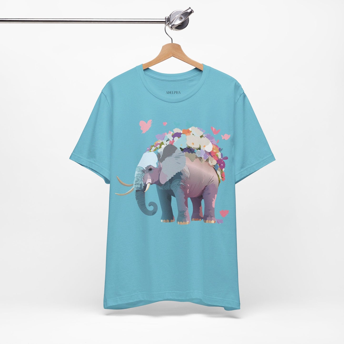 Elephant Graphic Unisex 100 Cotton Jersey Vintage Art Design Tee 15