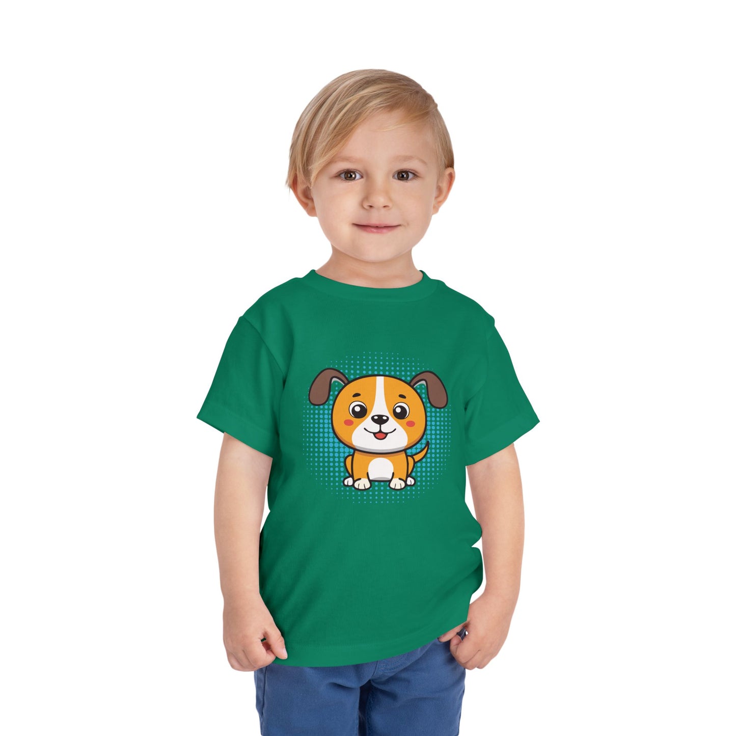 Bonita camiseta de manga corta para niños pequeños con diseño de cachorro: regalo adorable para amantes de las mascotas (2 a 5 años)