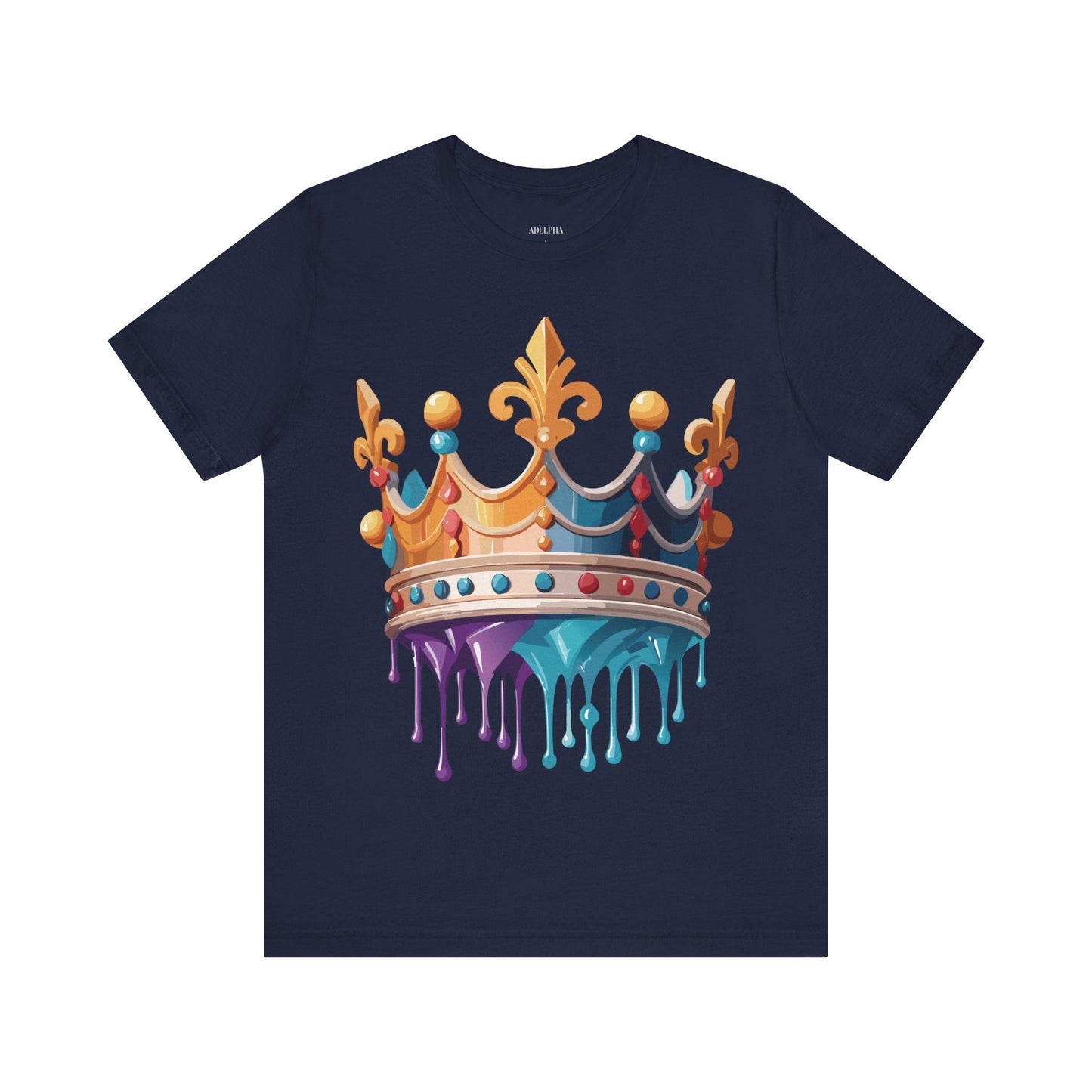 Adelpha Crown Graphic Tee Unisex Vintage Inspired Art Design Short Sleeve Shirt