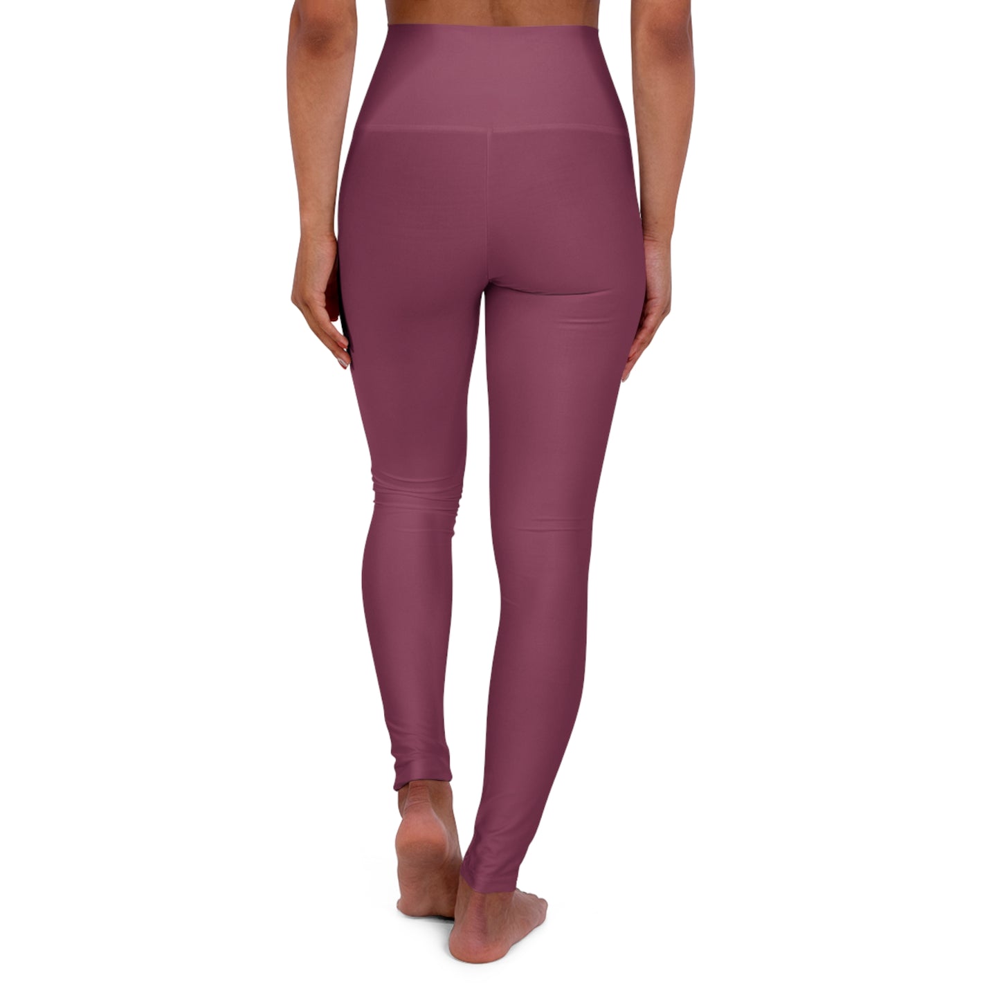 High-Waisted Vintage Berry Yoga Leggings Women's Seamless Poly-Span Stretchy Pastel Berry Mauve Activewear Pants