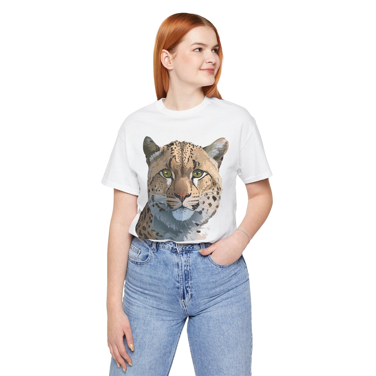 Unisex Animal Shirt With Animals Art Design Tee Short Sleeve Wildlife Print Tee Shirt