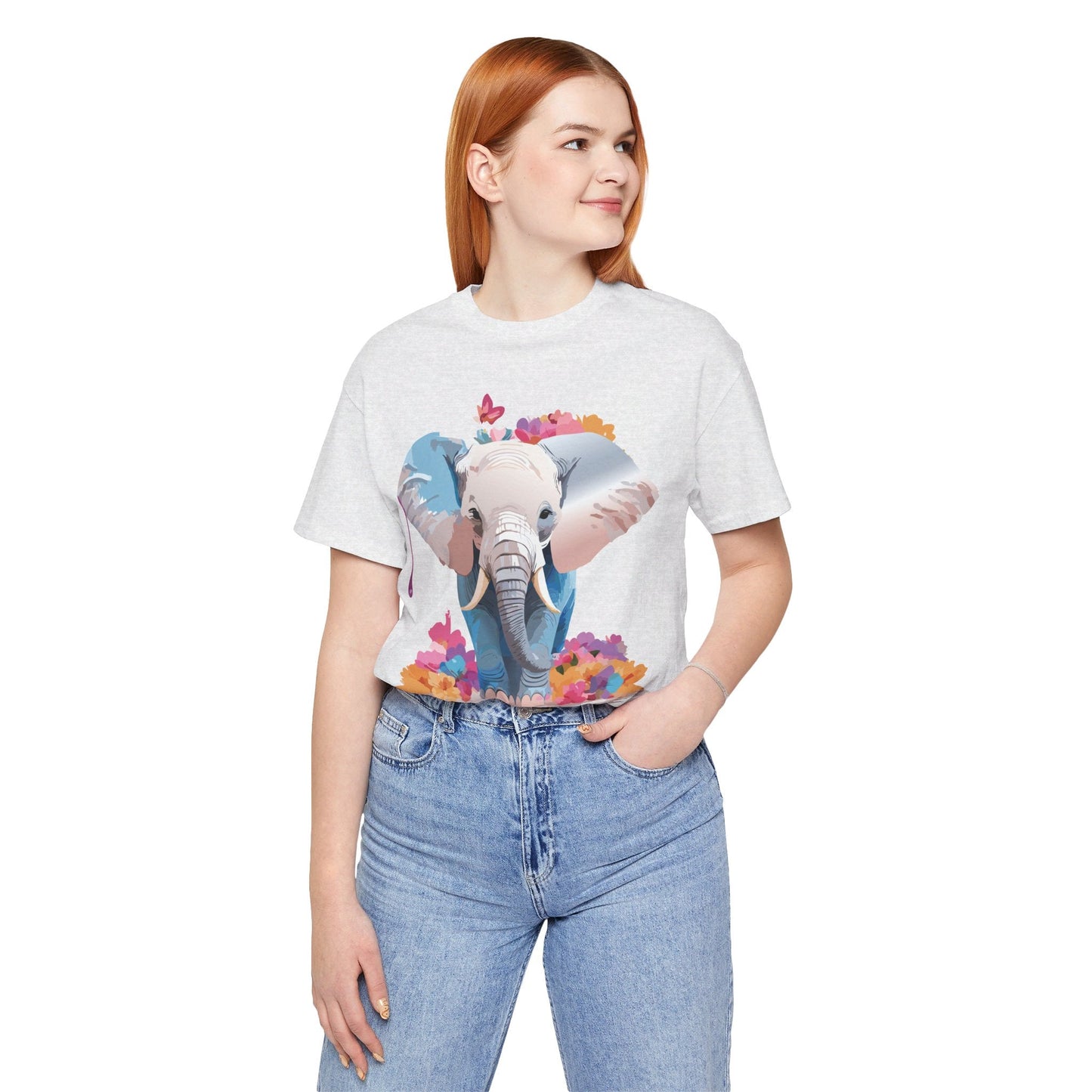 Elephant Graphic Tee From Adelpha Unisex Vintage Inspired Art Design Tee Shirt For Everyday Wear