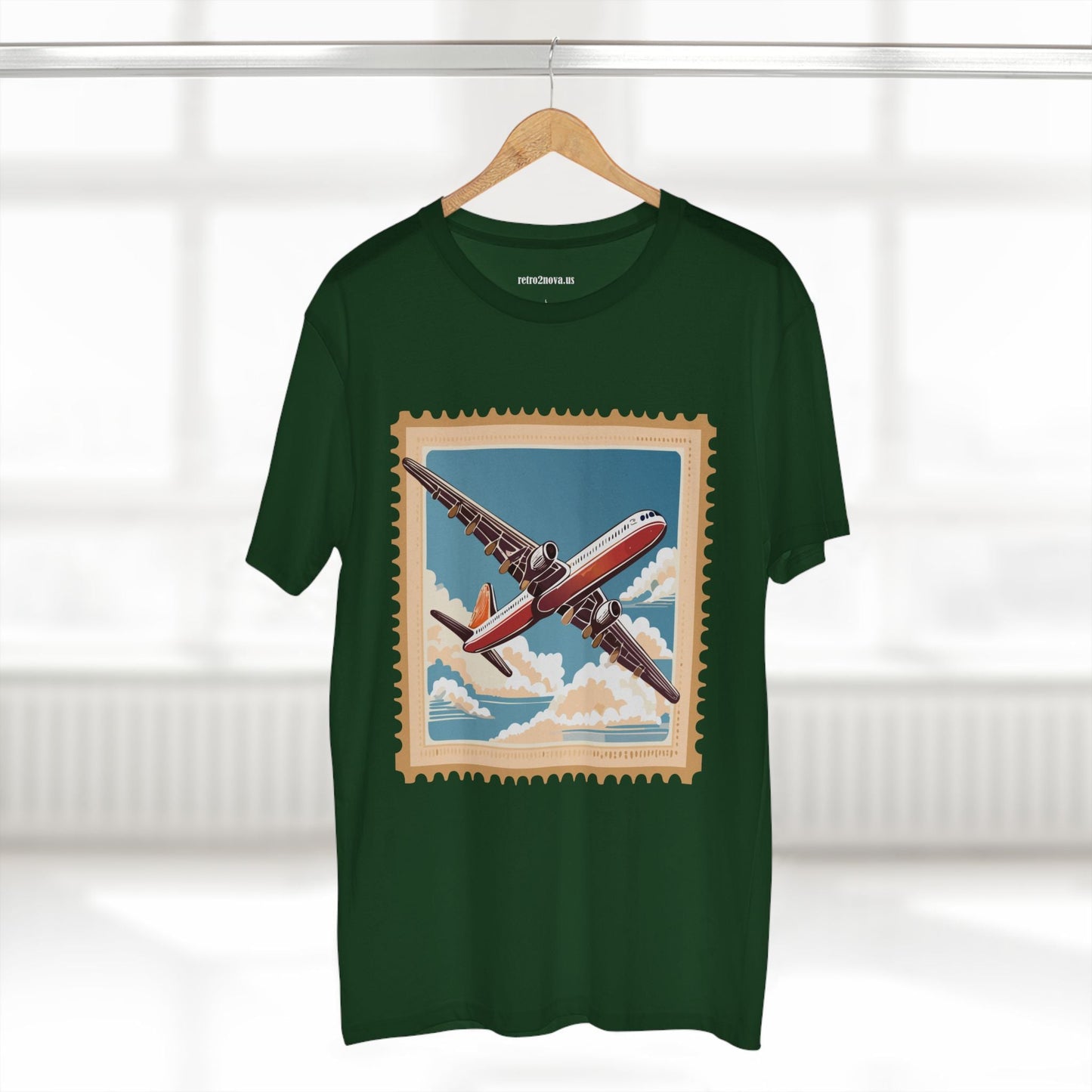 Postage Stamp Shirt Unisex Premium Cotton Tee With Original Art Design From Retro2Nova PS38