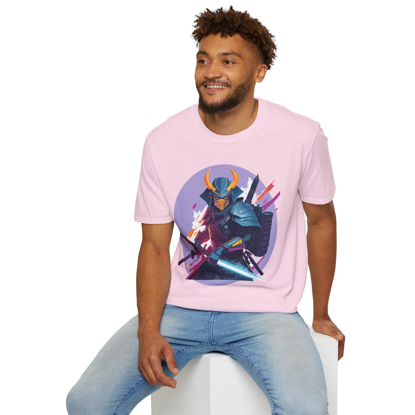 Samurai Shirt Unisex Softstyle Tee 100 Percent Ring Spun Cotton Comfortable Everyday Wear