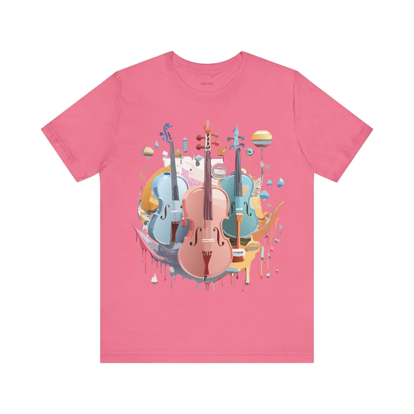 Music Graphic T Shirt Unisex Vintage Inspired Art Tee by Adelpha Premium Jersey Short Sleeve