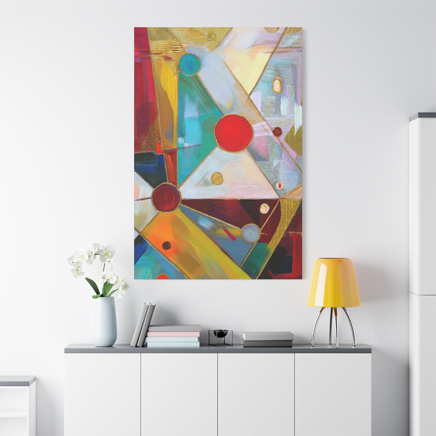Abstract Oil Painting Print Canvas 20x24,20x30,24x30 24x32,24x36,30x40 32x48,36x48,40x60 Pine-Wood Inner Frame ABS-177