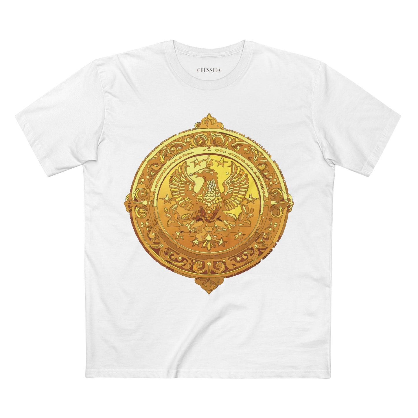 Antique Gold Coin Graphic Design T-Shirt Unisex 100 Cotton With Golden Print Artwork Tee 25