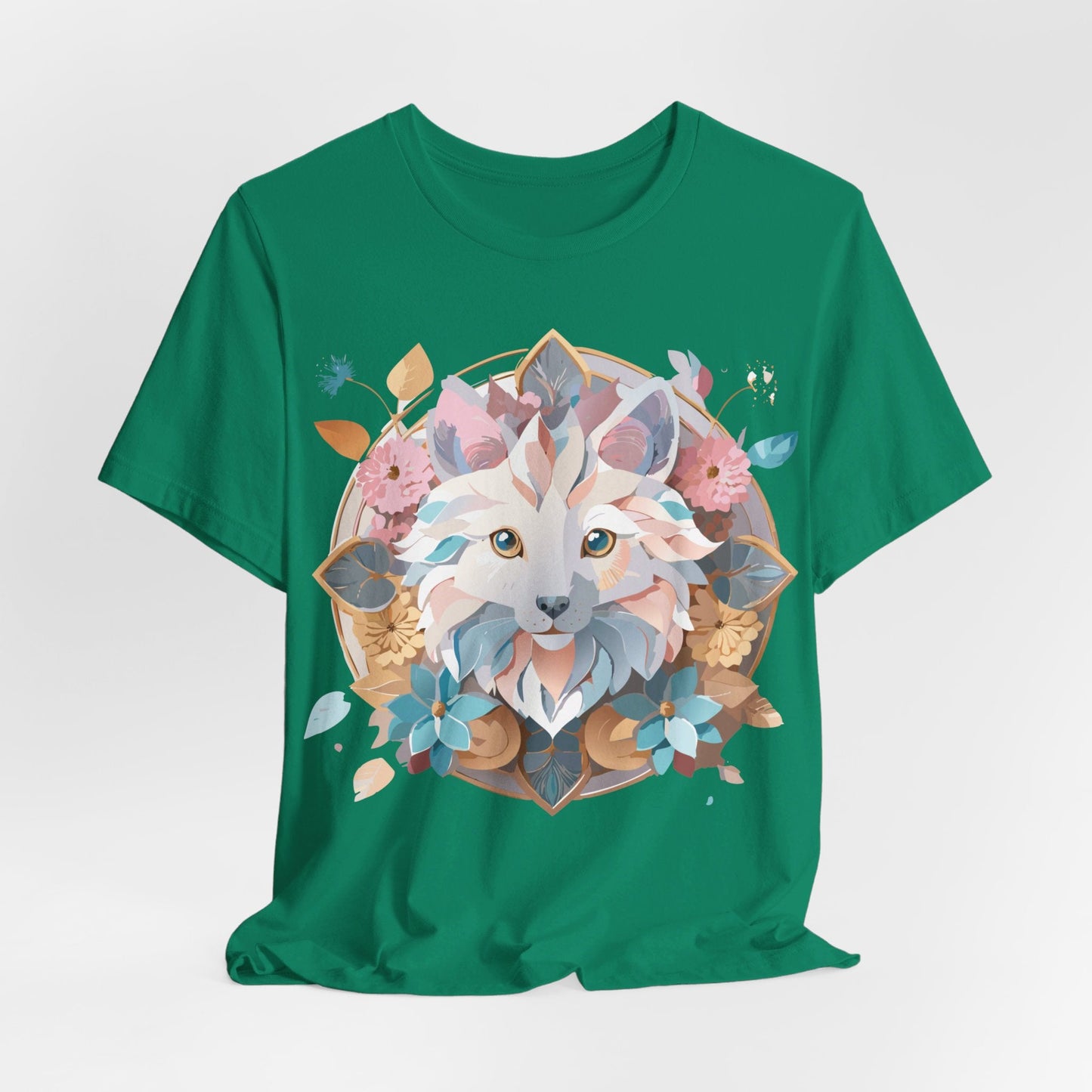 Medallion Graphic Unisex 100 Cotton Vintage Animal Medal Artwork Tee 89