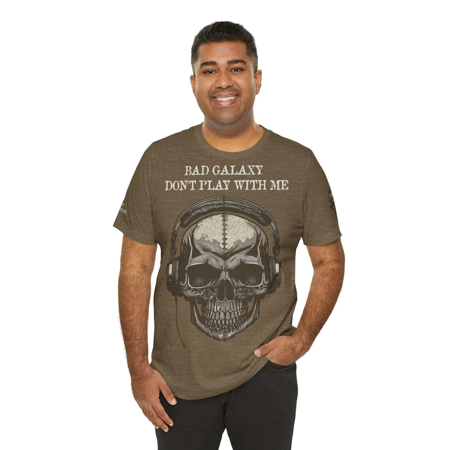 Skull T Shirt From Bad Galaxy 100 Percent Cotton Eco Friendly Made In USA With Durable Stitching