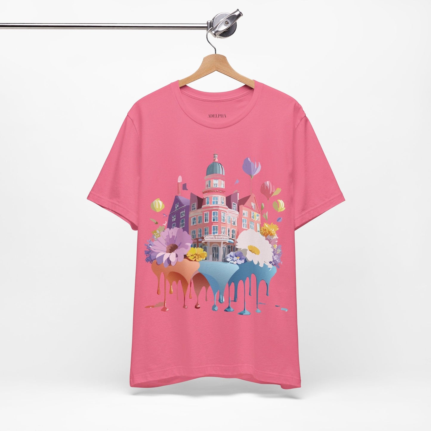 Unisex Graphic T Shirt With Adelpha Artwork Vintage Amsterdam Design Short Sleeve