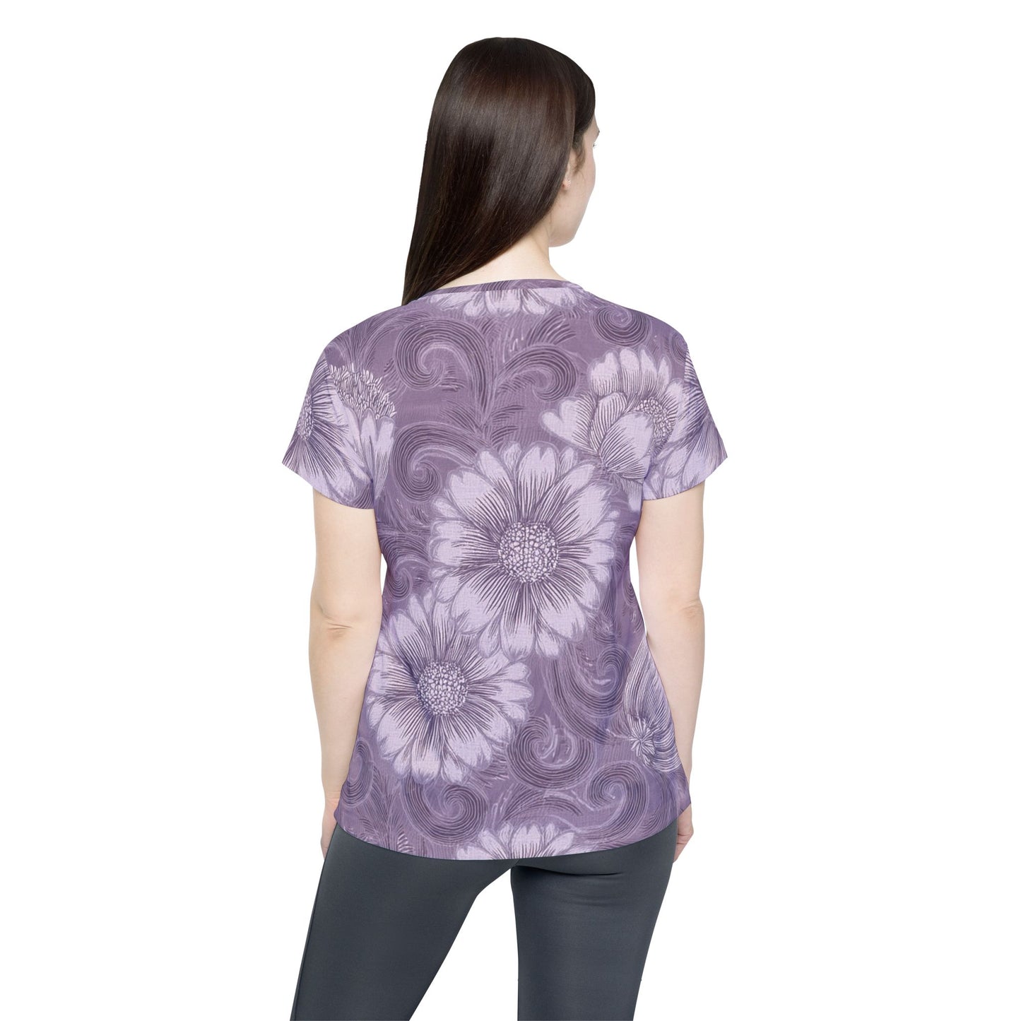 Women Poly Shirt with Floral Print F258