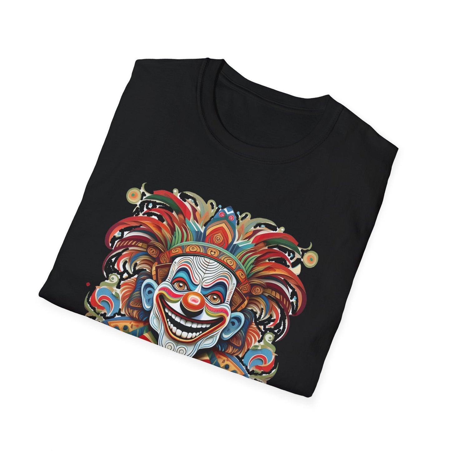 Clown Shirt Unisex Tee Funny Man Circus Shirt Scary Man Tee Gildan Softstyle 64000