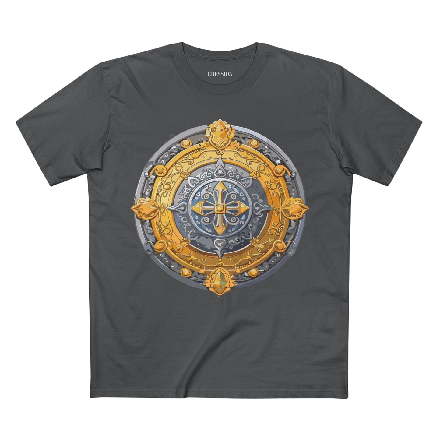 Antique Gold Coin Graphic Design T-Shirt Unisex 100 Cotton With Golden Print Artwork Tee 8