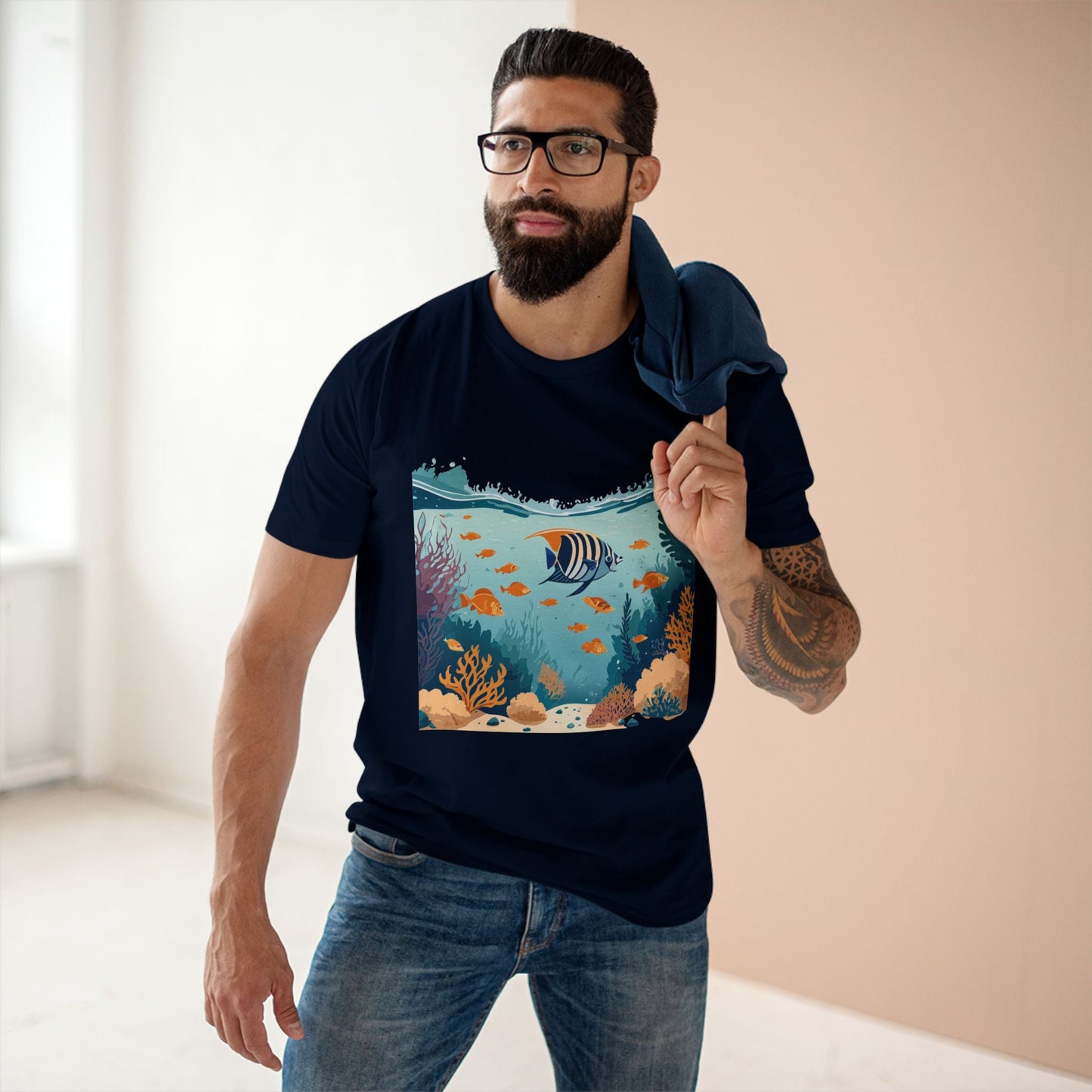 Ocean Pacific Unisex Premium Cotton Art Tee OP 7 Original Design Retro2Nova Collection