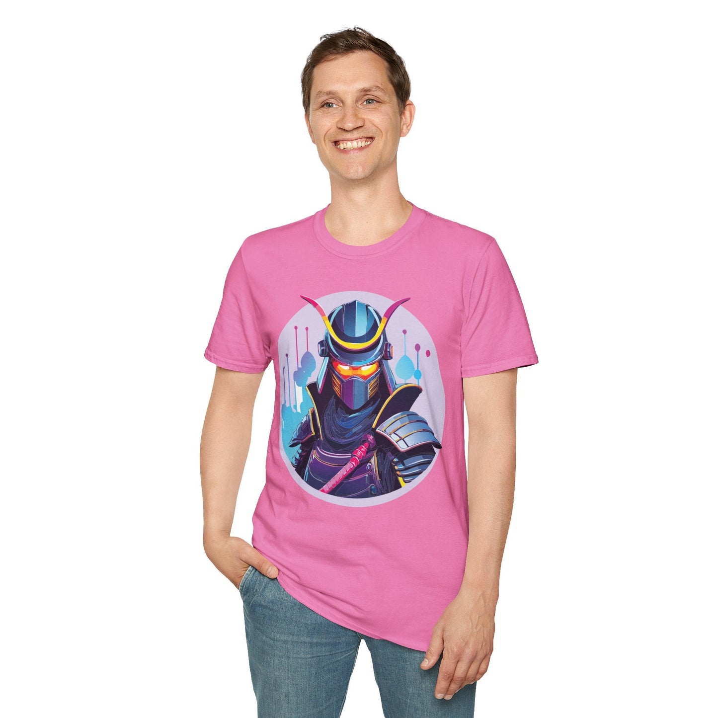 Unisex Samurai Shirt Gildan Softstyle Tee Hundred Percent Ring Spun Cotton Comfort