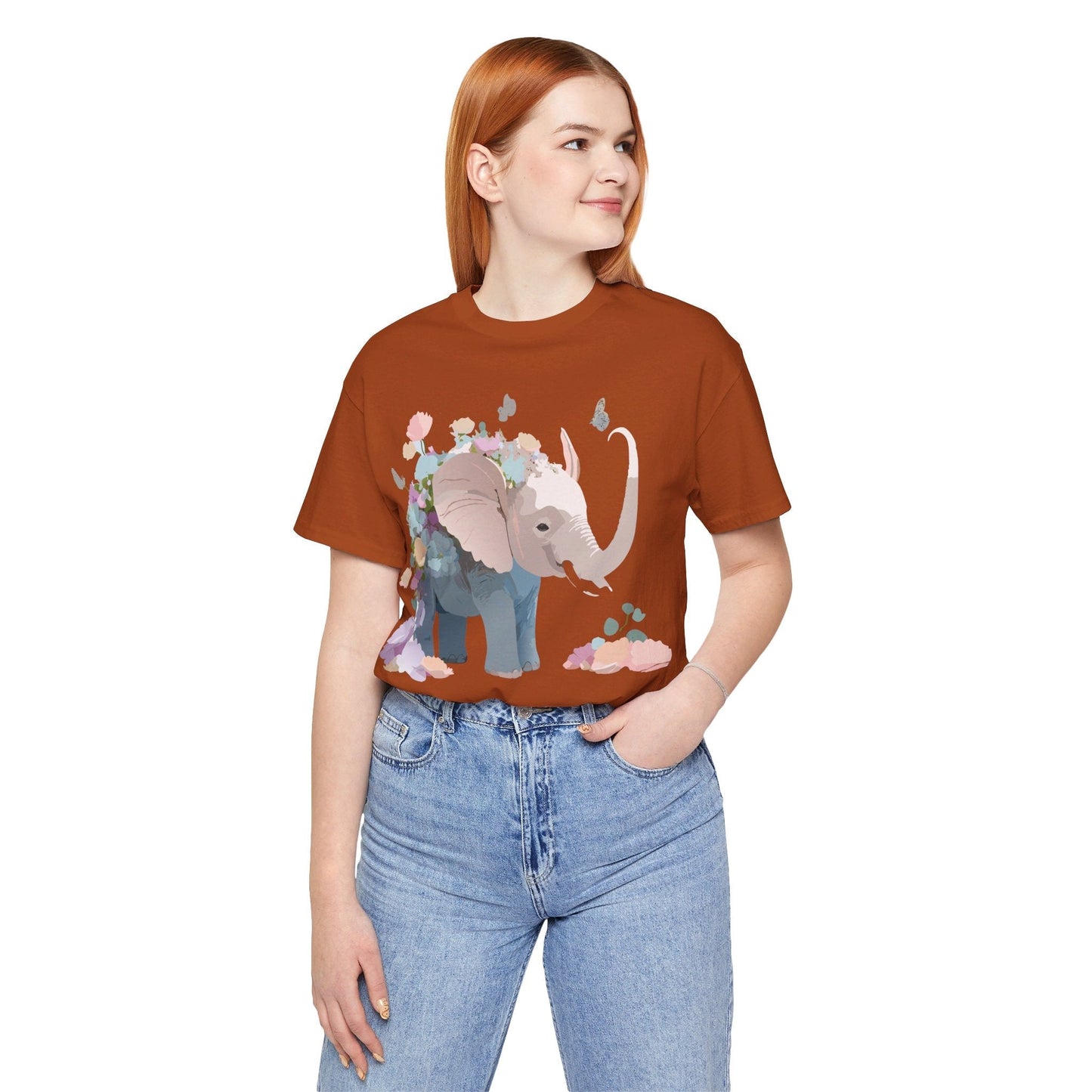 Elephant Graphic Tee Unisex Vintage Inspired Artwork Premium Adelpha Jersey Short Sleeve